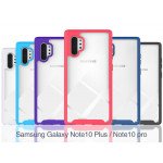 Wholesale Galaxy Note 10+ (Plus) Clear Dual Defense Hybrid Case (Purple)